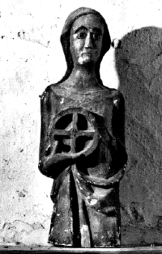 image of the statue in black and white